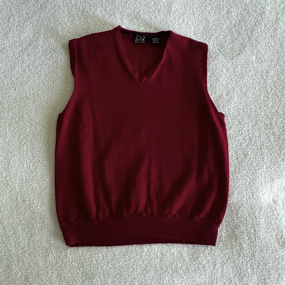 jos. a. bank ★ red sweater vest